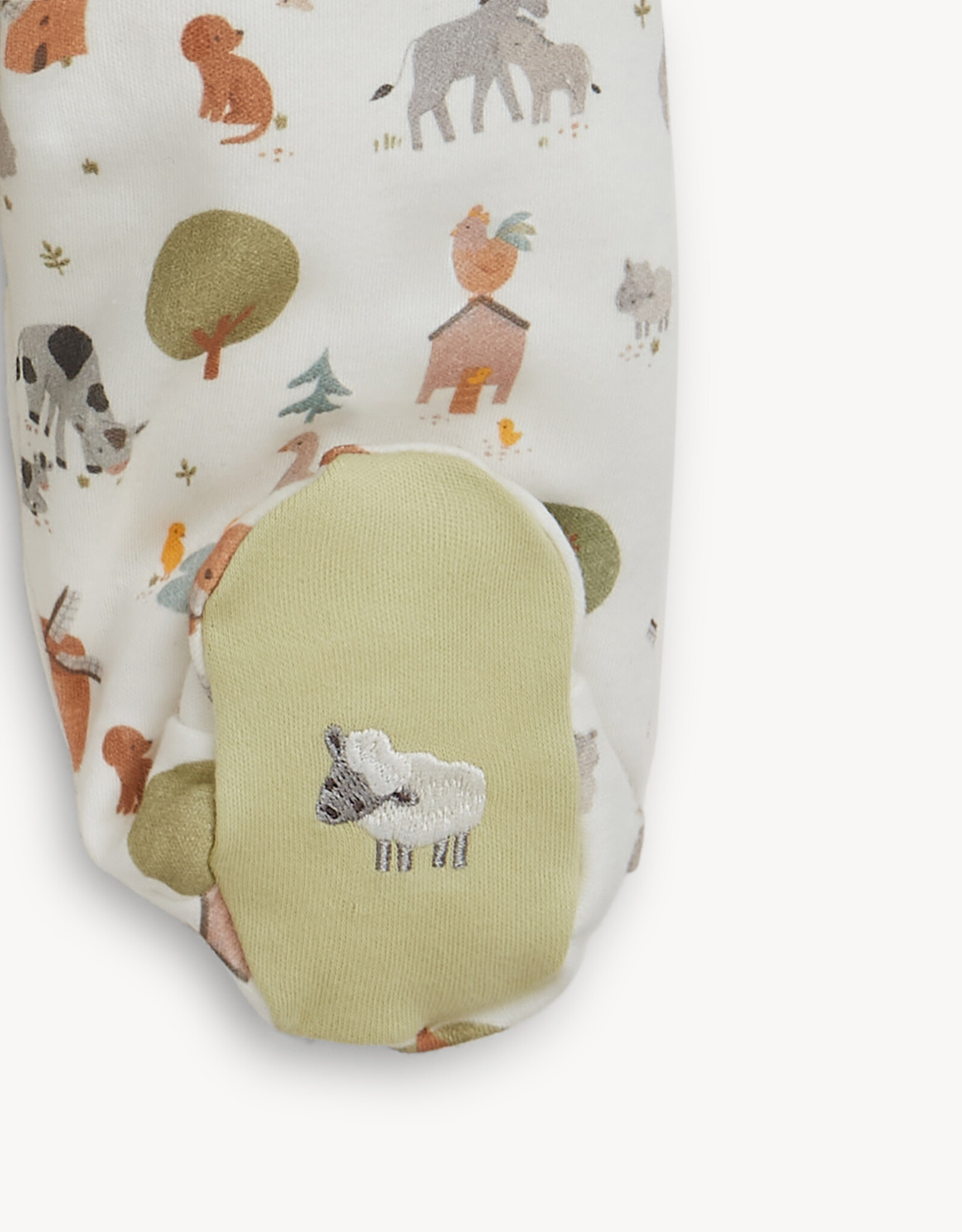 Magnetic Me MM Organic Cotton Footie Funny Farm