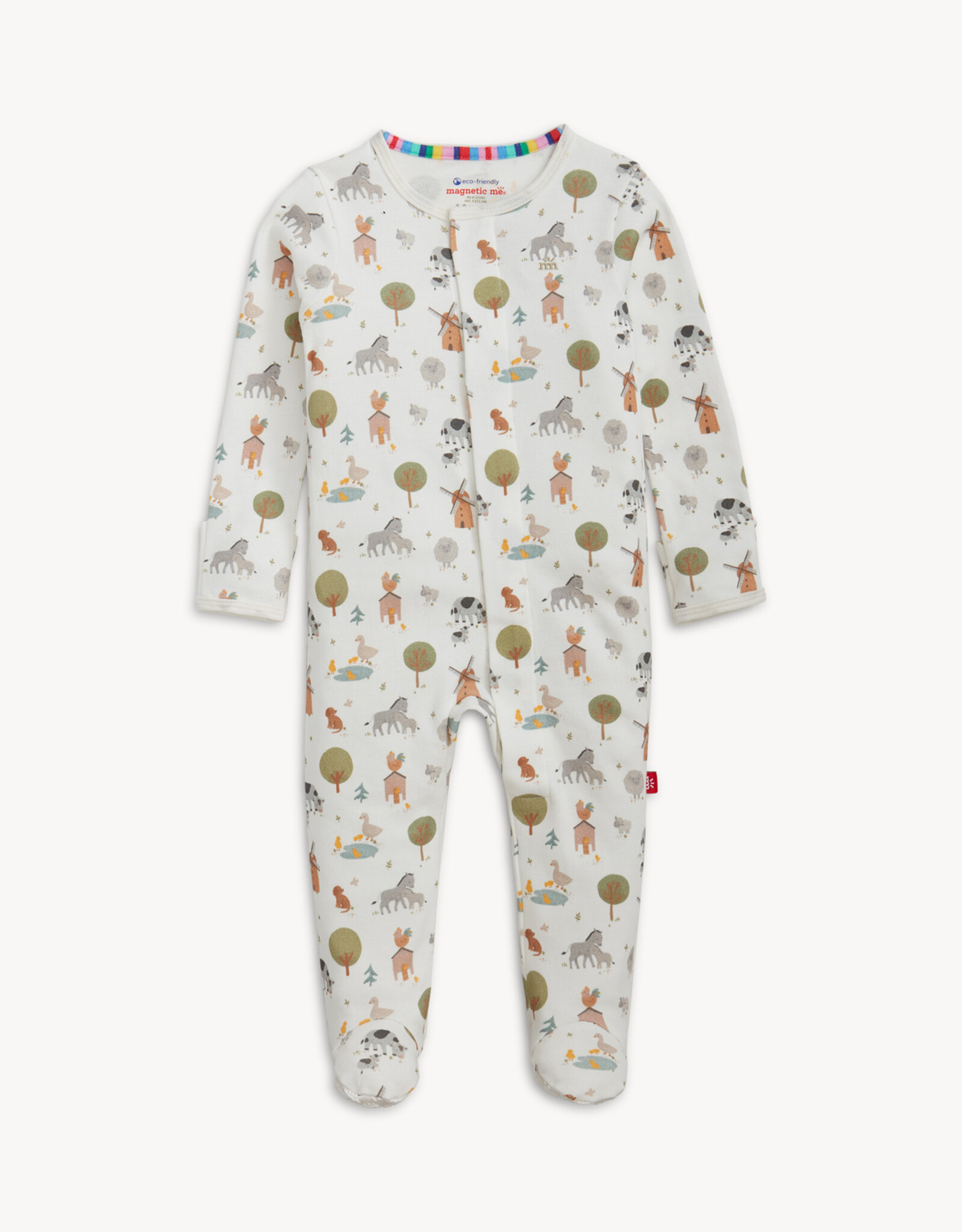 Magnetic Me MM Organic Cotton Footie Funny Farm