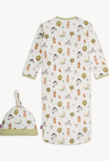 Magnetic Me MM Organic Cotton Gown/Hat Set Funny Farm