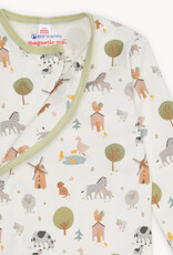 Magnetic Me MM Organic Cotton Gown/Hat Set Funny Farm
