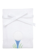 3 Marthas 3M appliqued burp pad golf blue