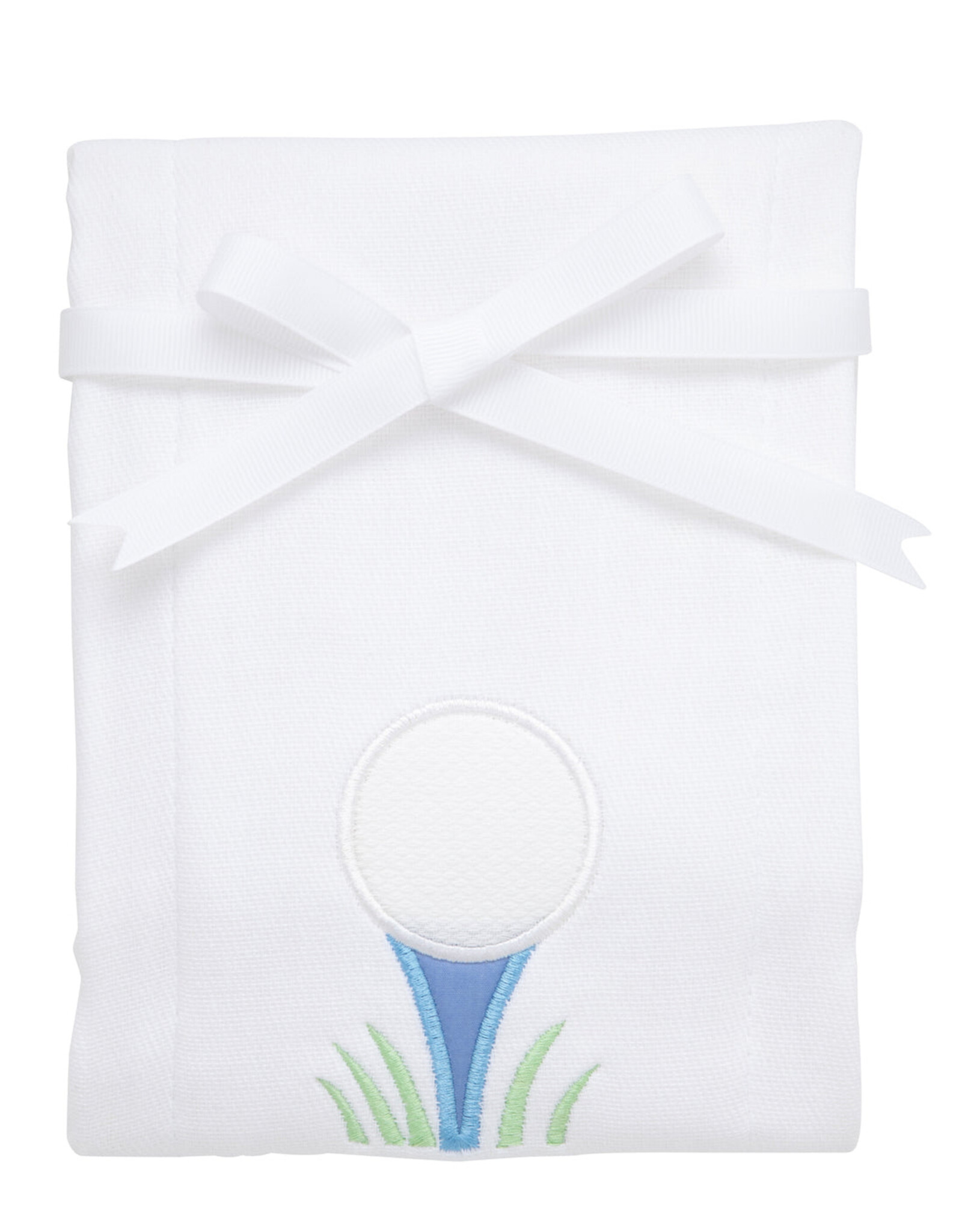 3 Marthas 3M appliqued burp pad golf blue