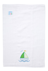 3 Marthas 3M appliqued burp pad sailboat