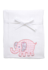 3 Marthas 3M appliqued burp pad pink elephant