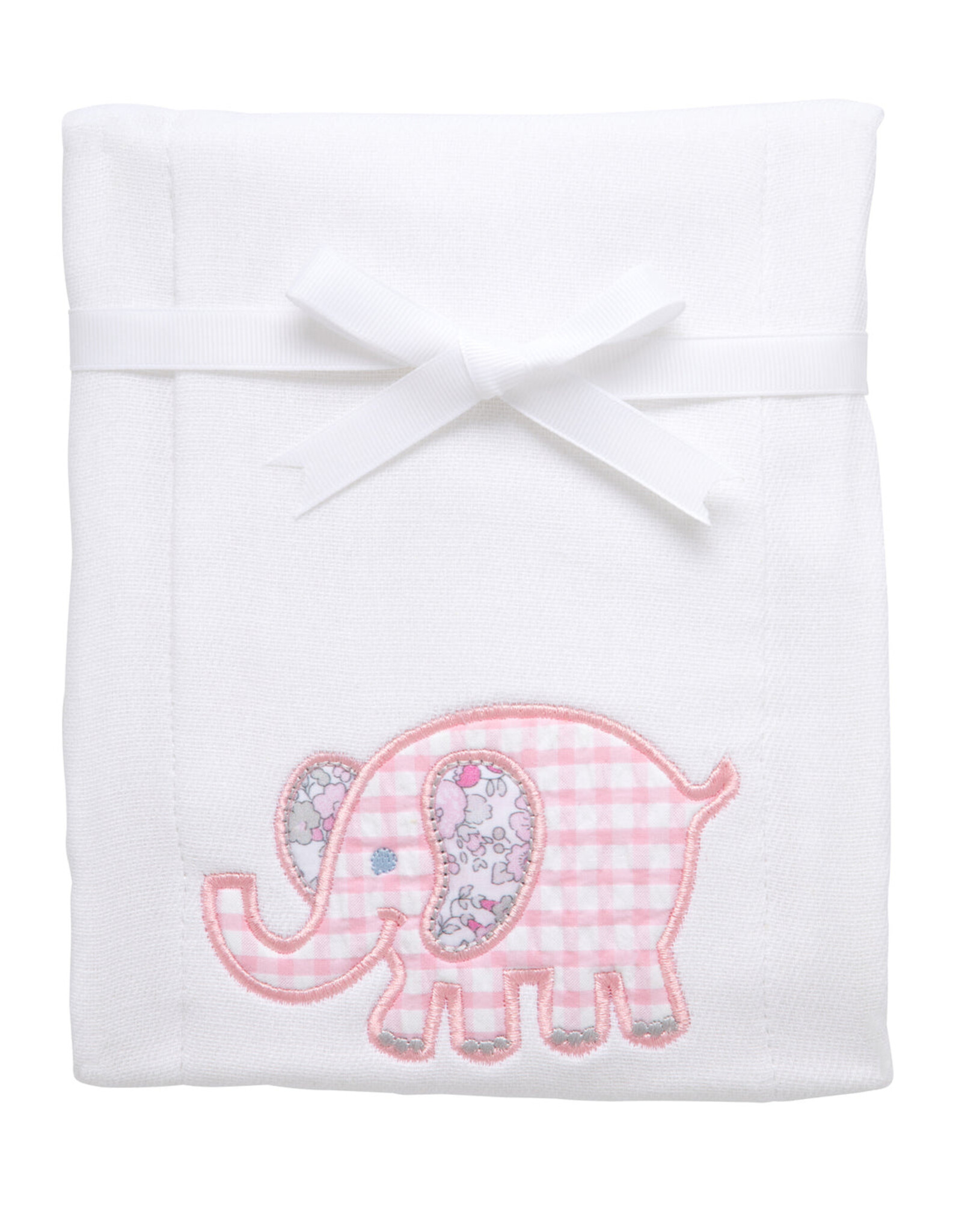 3 Marthas 3M appliqued burp pad pink elephant