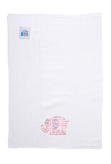 3 Marthas 3M appliqued burp pad pink elephant
