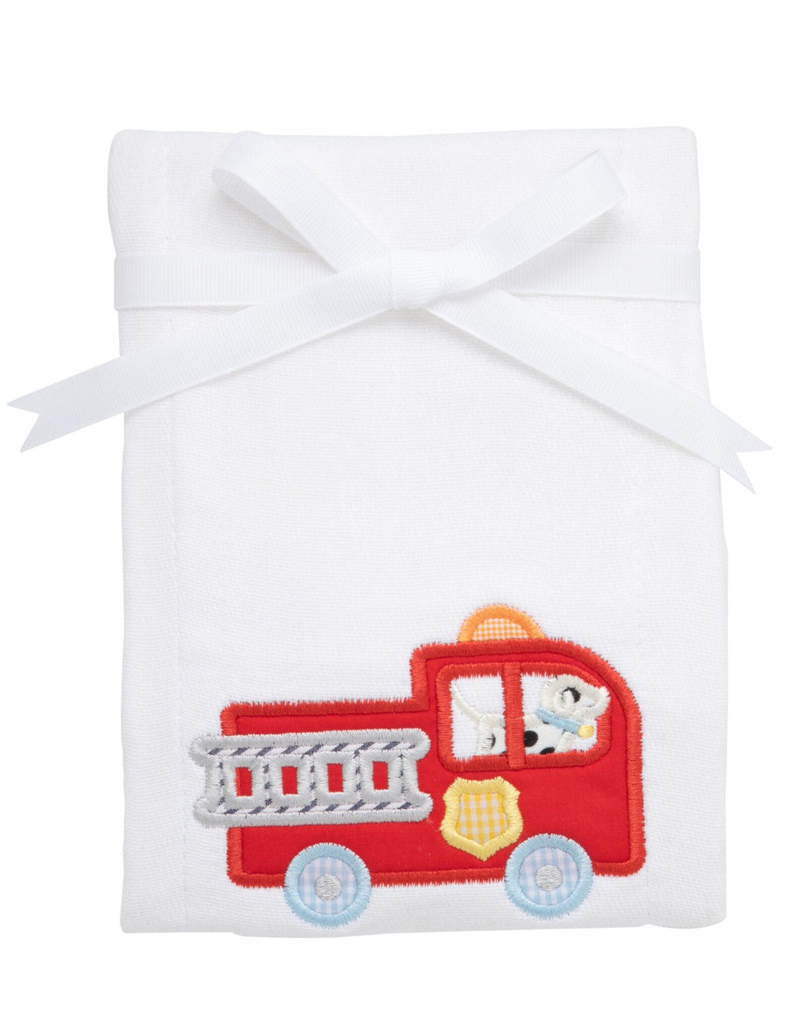 3 Marthas 3M appliqued burp pad firetruck