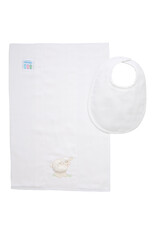 3 Marthas 3M Boxed Burp/Bib Set White Lamb 3 Marthas 3M Boxed Burp/Bib Set White Lamb
