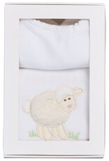 3 Marthas 3M Boxed Burp/Bib Set White Lamb 3 Marthas 3M Boxed Burp/Bib Set White Lamb