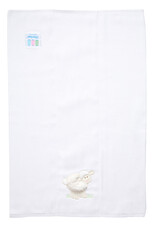 3 Marthas 3M appliqued burp pad white lamb