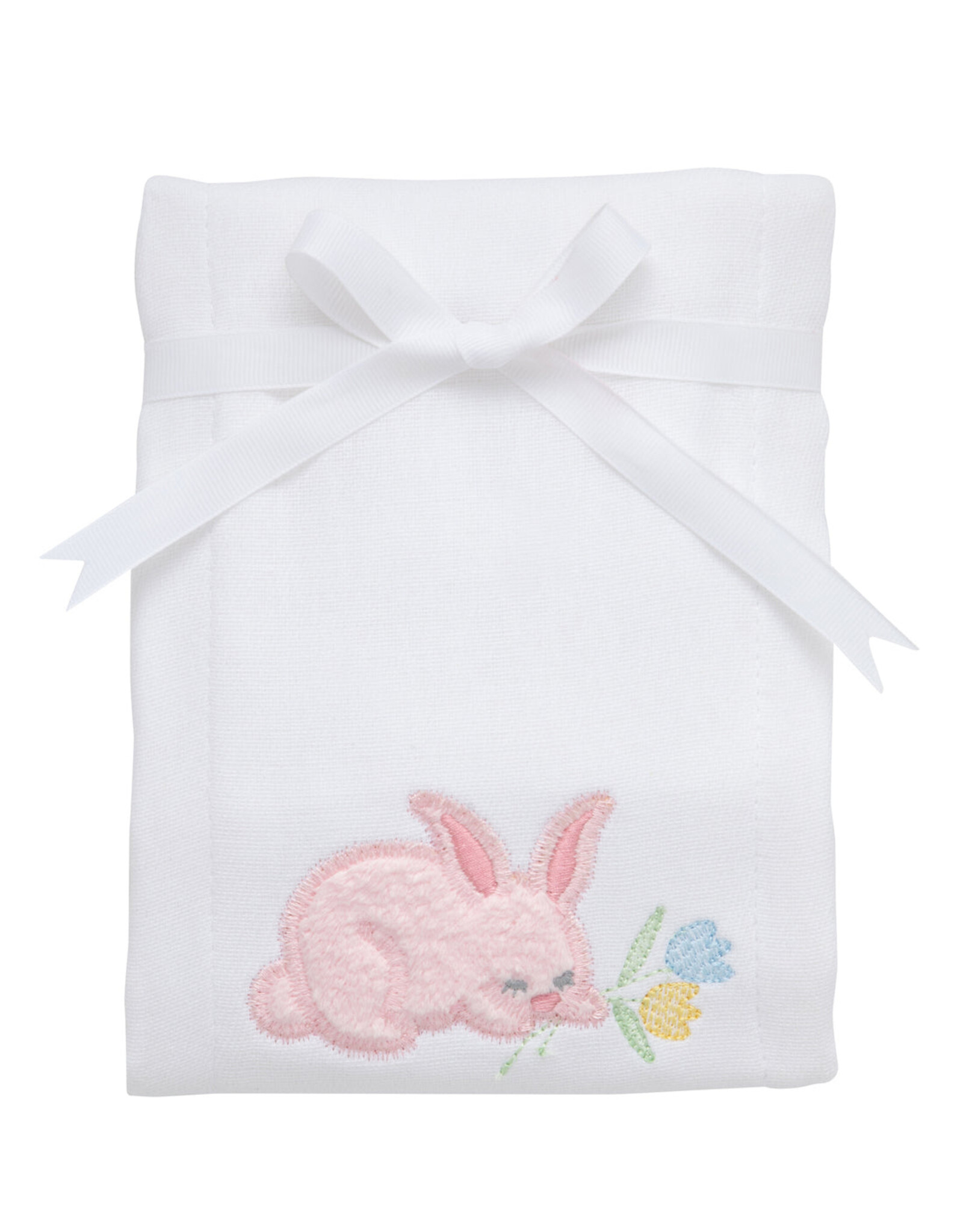 3 Marthas 3M Appliqued Burp Pad Pink Bunny