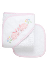 3 Marthas 3M Boxed Hooded Towel Set Pink Bunny