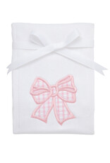 3 Marthas 3M appliqued burp pad pink bow