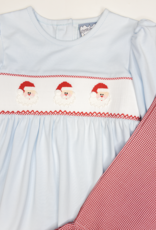 Three Sisters 706 Santa Smocked Ruffle Pant Set
