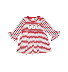 Three Sisters Red Stripe Santa Dress