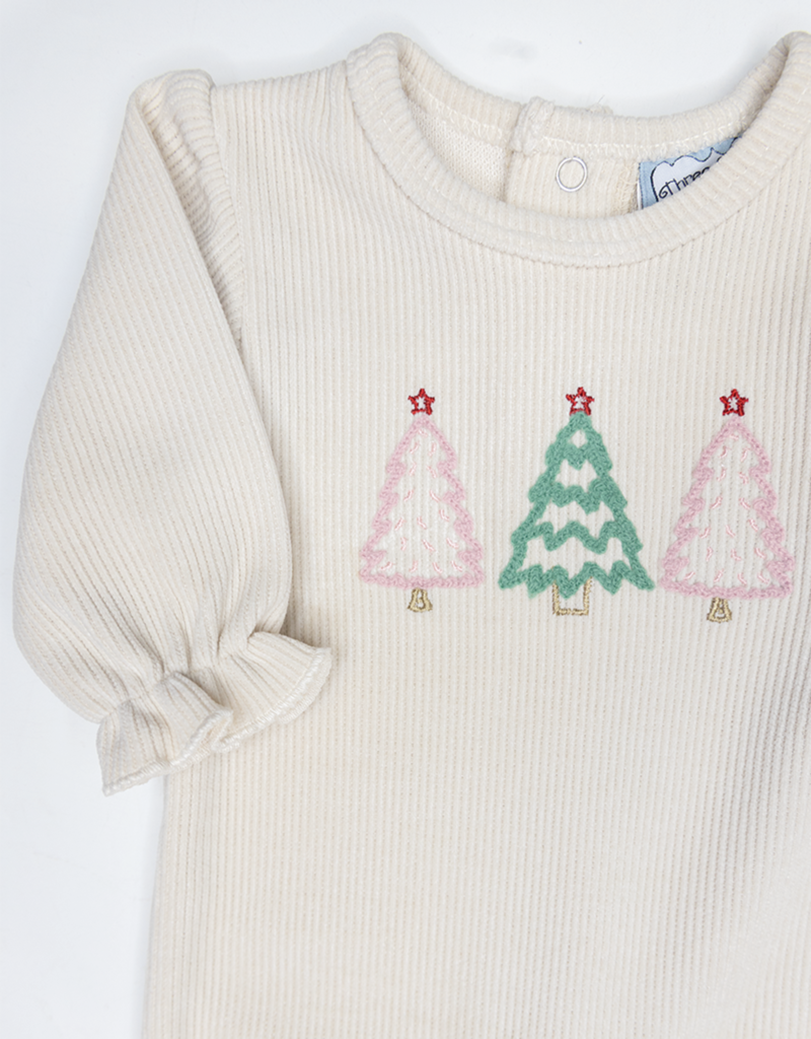 Three Sisters 803 O Christmas Tree Girls Romper