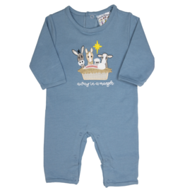 Three Sisters Away in a Manger Applique Romper