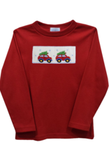 Vive la Fete VFF25 Red Christmas Car Smocked Shirt