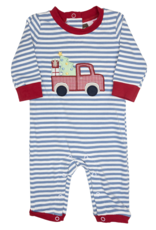 Banana Split 298 Christmas Truck Applique Romper