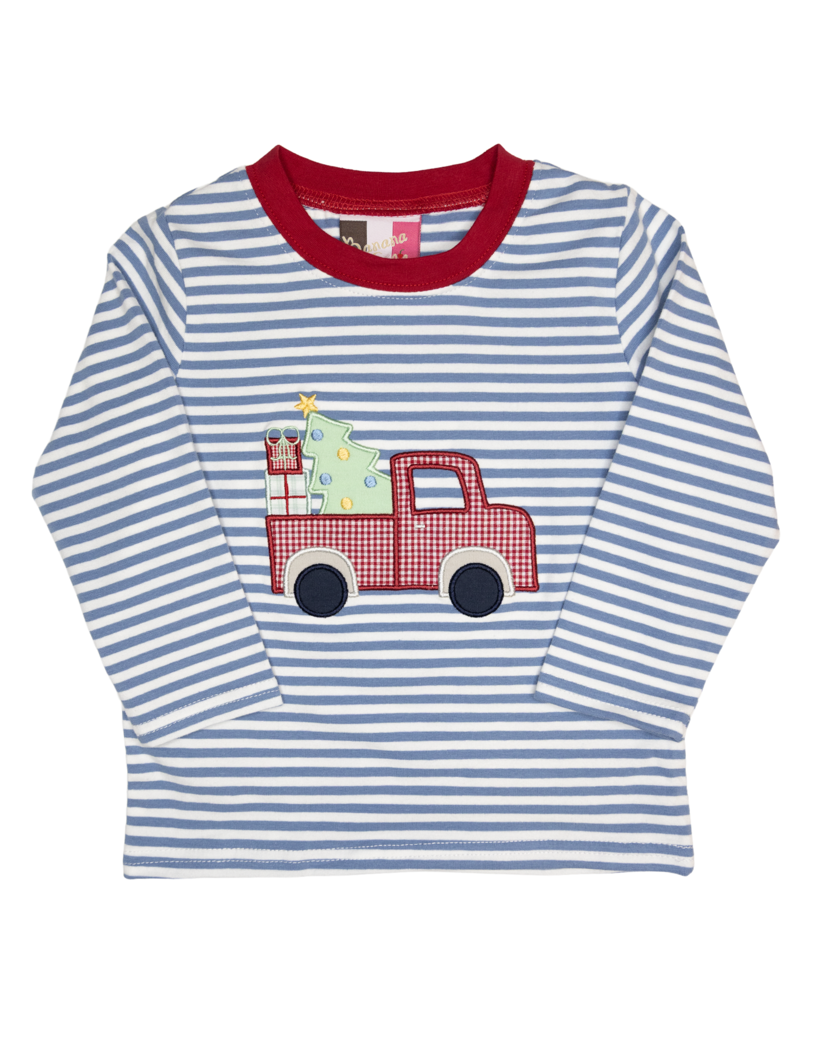 Banana Split 297 Christmas Truck Applique Shirt