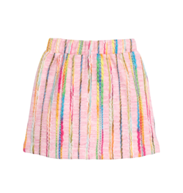 Bisby Wavy Pink Multi Wool Skirt