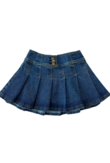 Bisby Pleated Denim Skirt