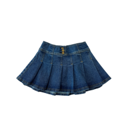 Bisby (Size 12) Pleated Denim Skirt