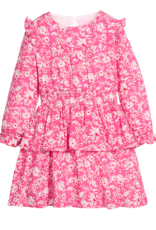 Bisby Carleton Dress Hot Pink Abstract Floral