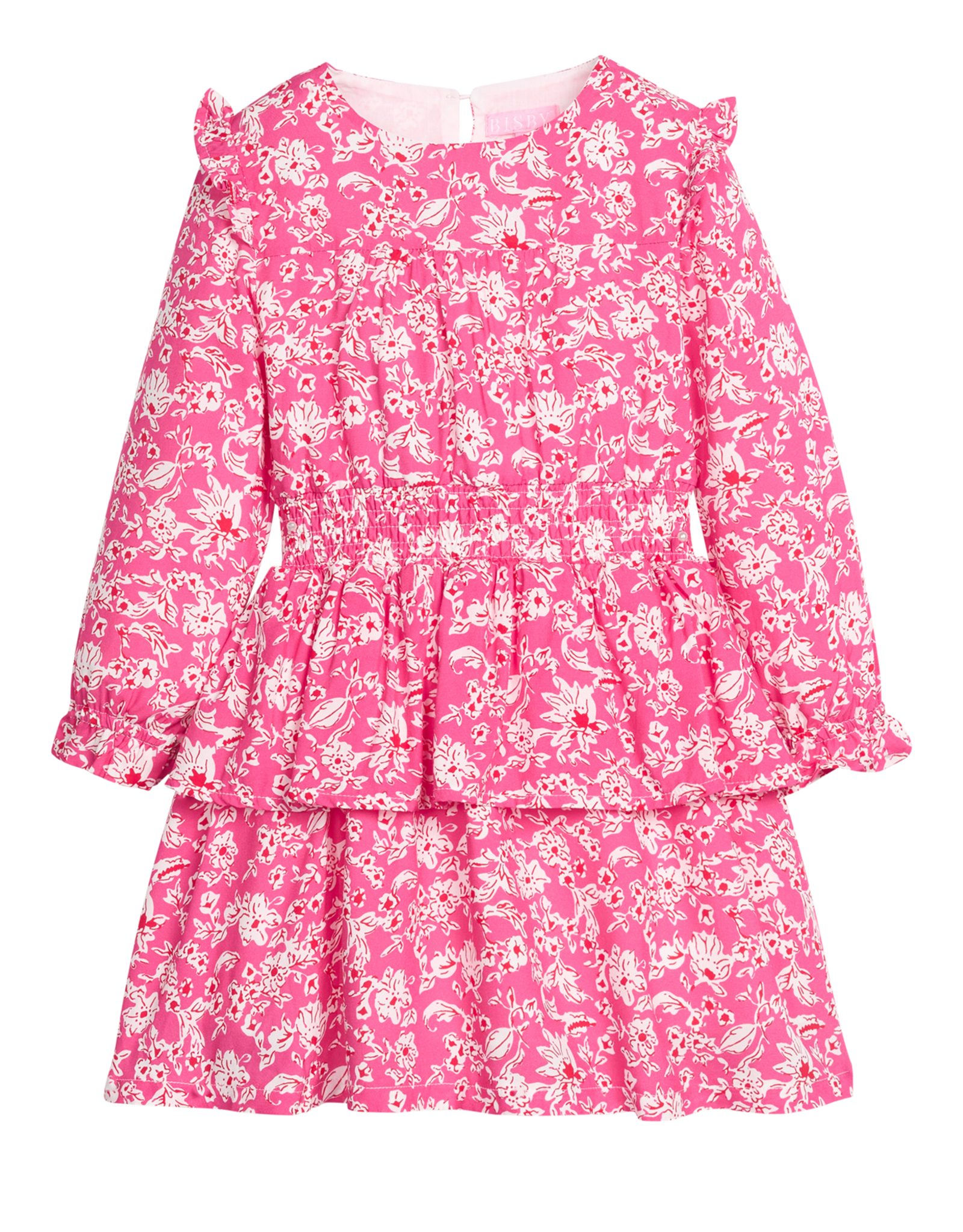Bisby Carleton Dress Hot Pink Abstract Floral