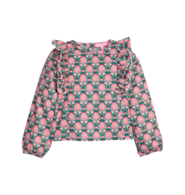 Bisby Ruffle Blouse Andover Vines