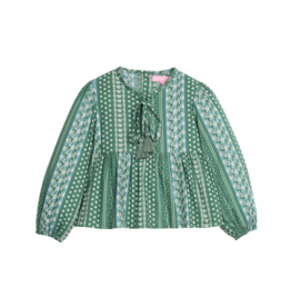 Bisby Riviera Top Fairfield Forest Stripe