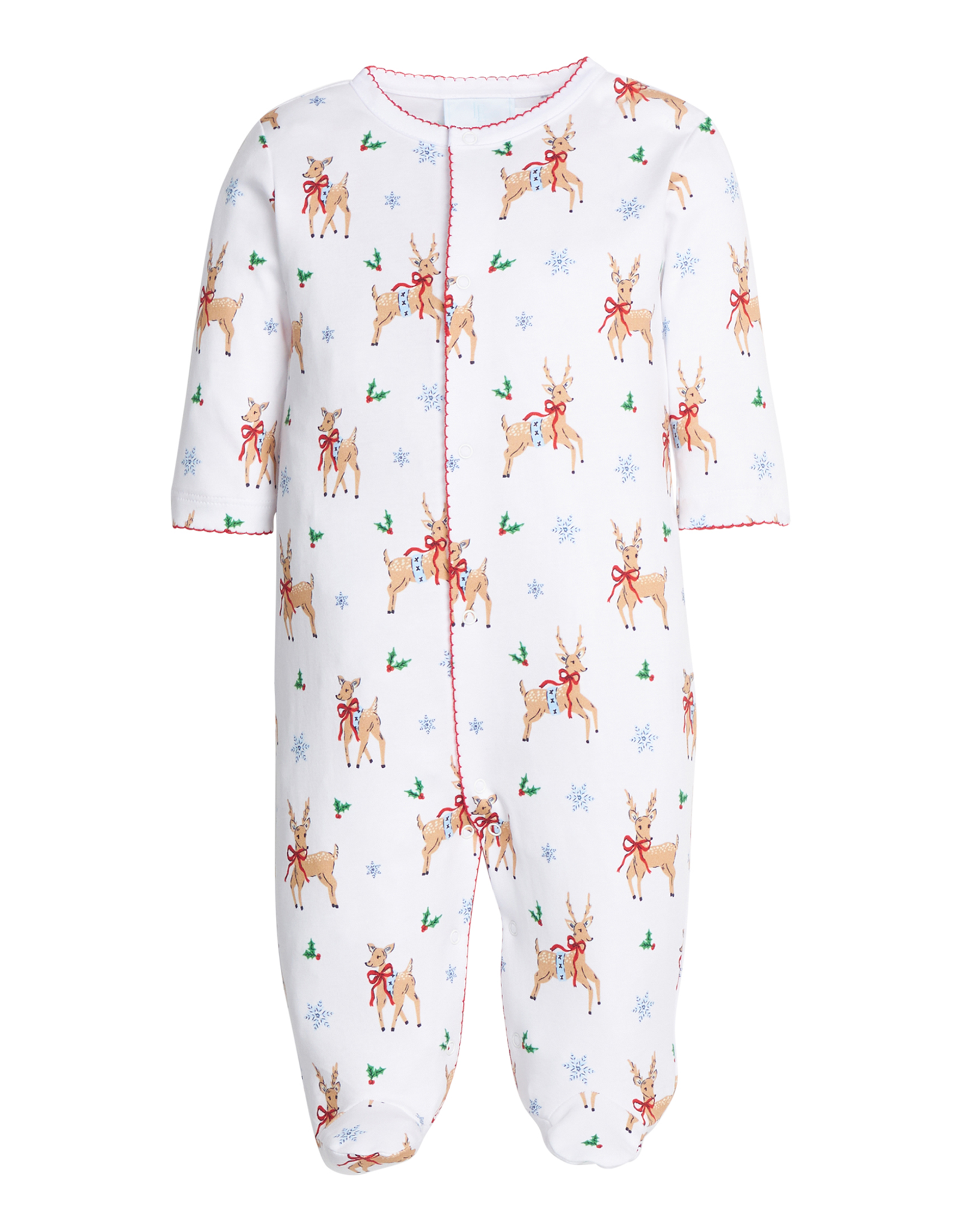 Little English LEF25  Printed Footie Reindeer Games
