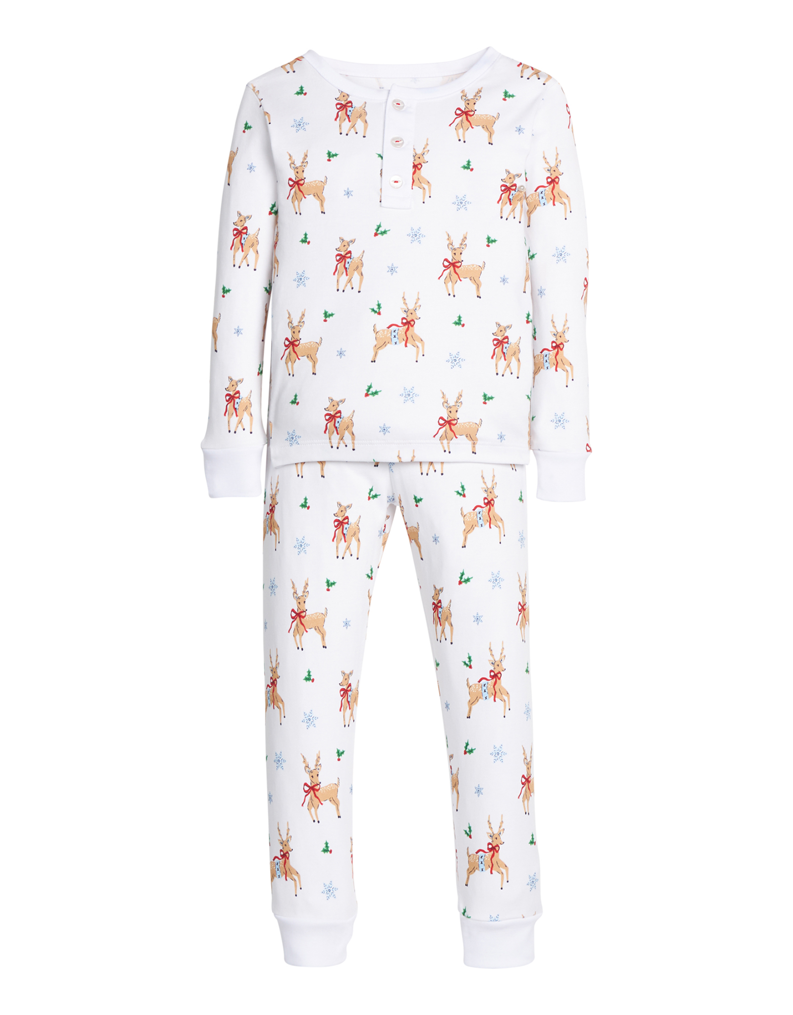 Little English LEF25  Printed Jammies Reindeer Games