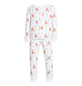 Little English Printed Jammies Reindeer Games