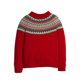 Little English Intarsia Sweater Holiday Fair Isle