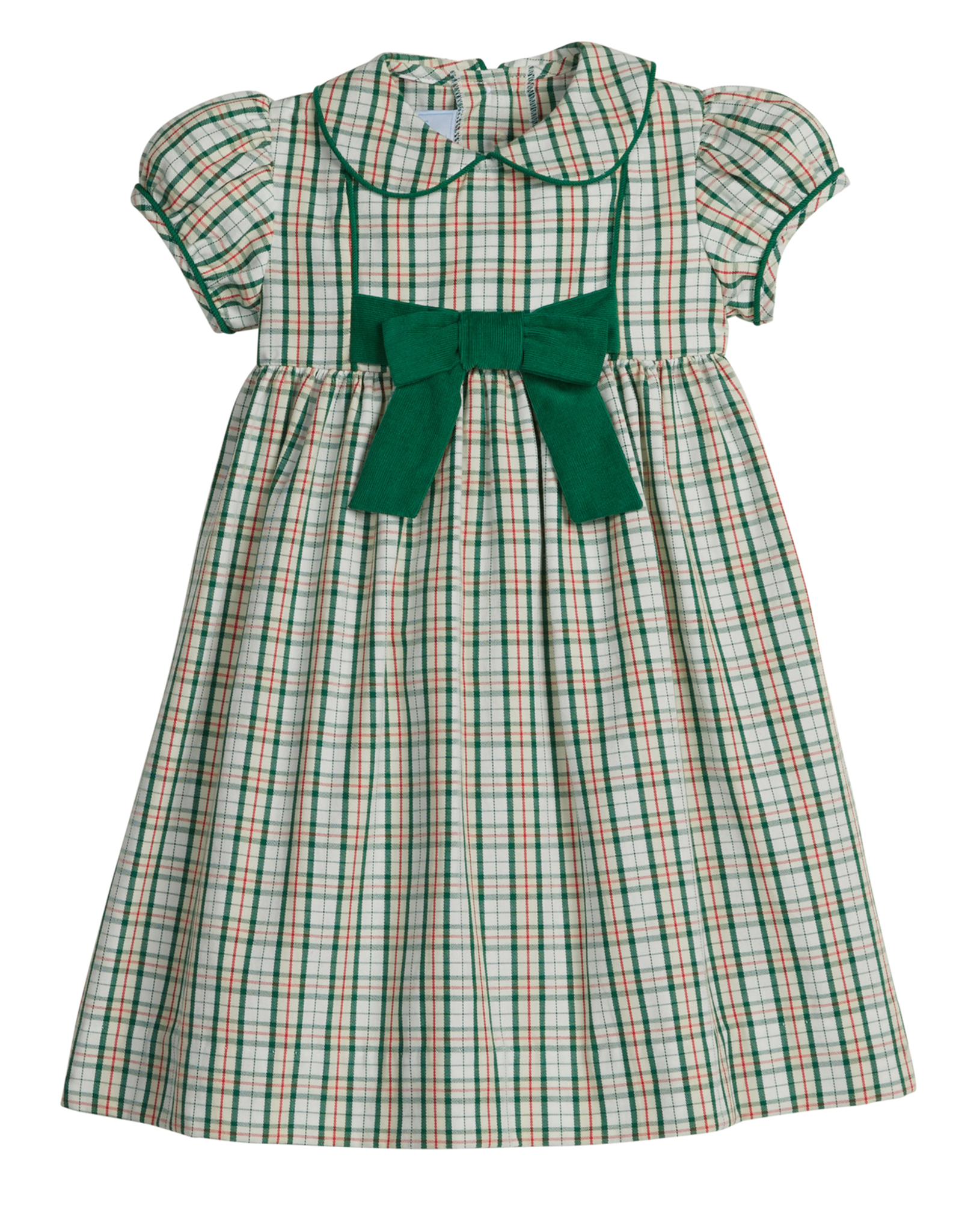 Little English LEF25 Marissa Dress Mistletoe Tartan