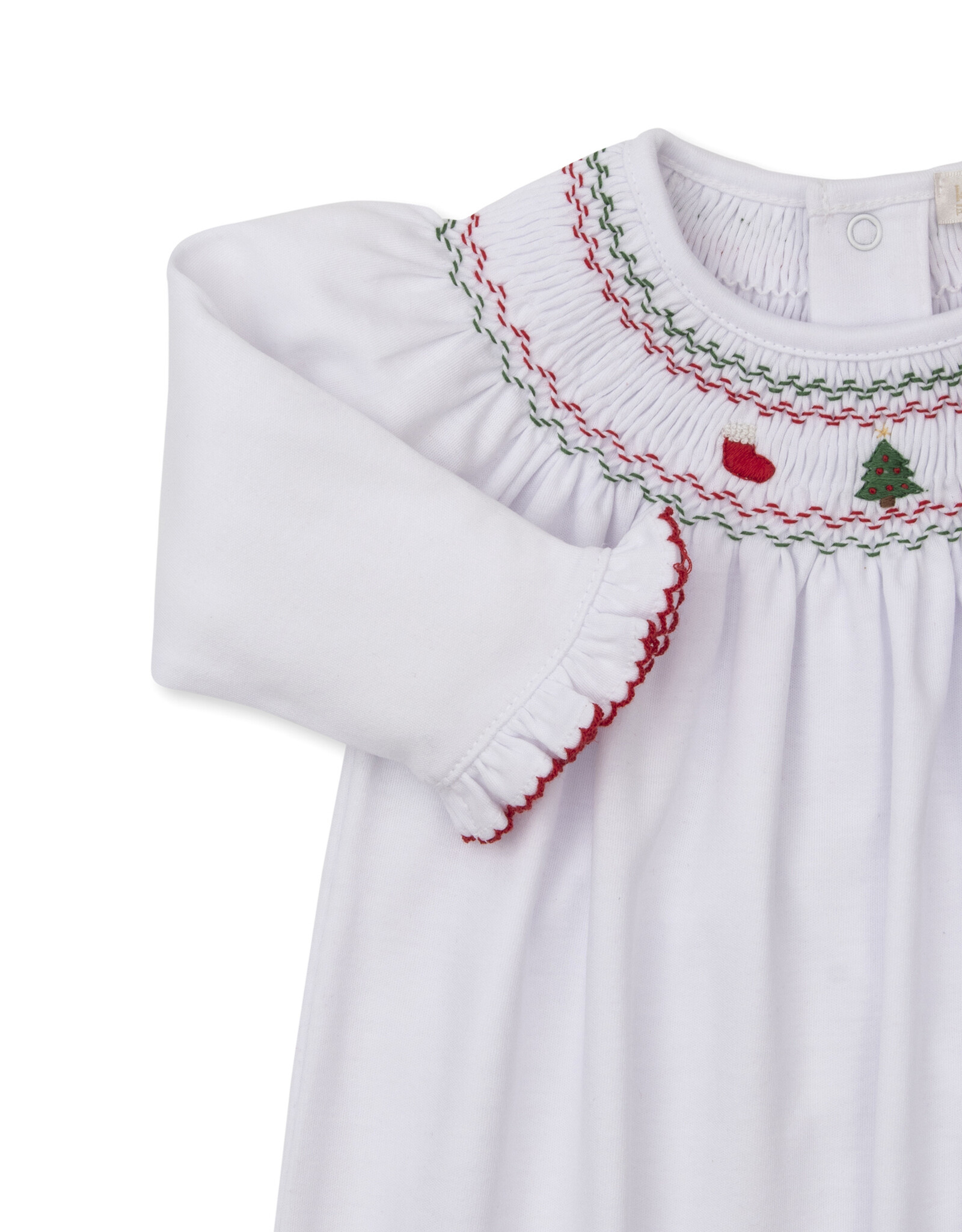 Kissy Kissy CLBF25 Holiday Medley Smocked Sack