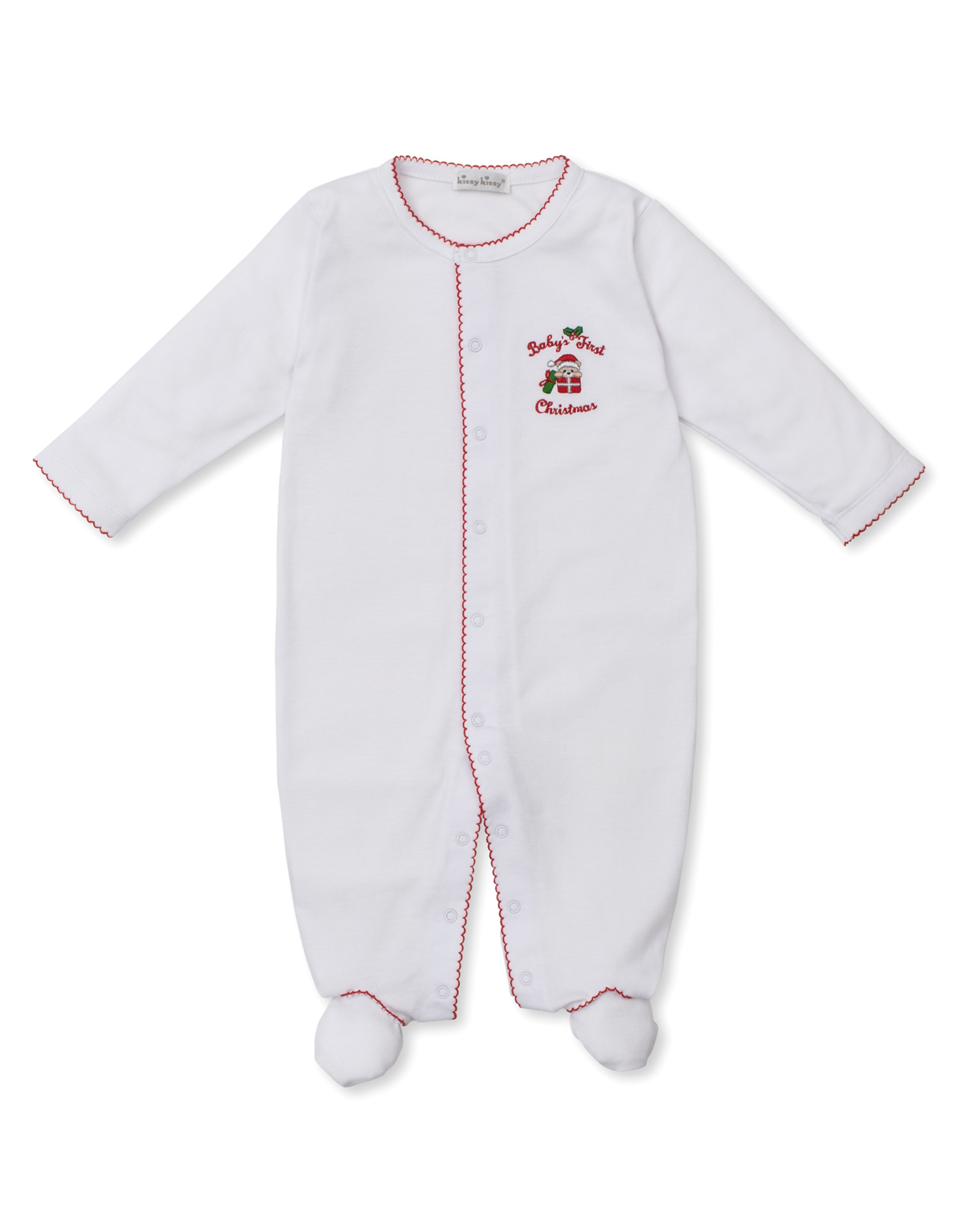 Kissy Kissy F25 Baby's First Christmas Footie