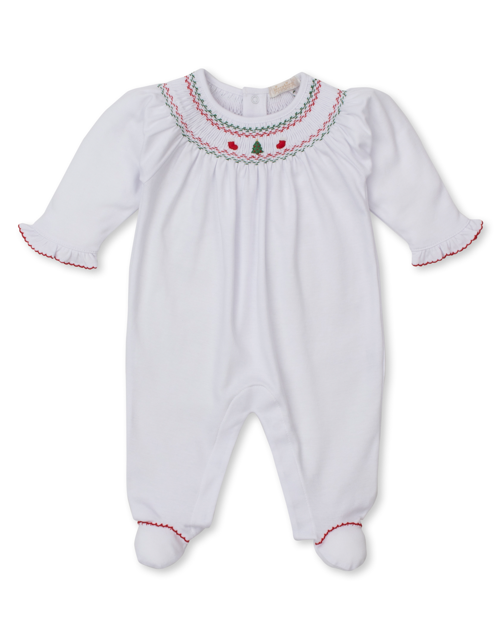 Kissy Kissy CLB25 Holiday Medley Smocked Footie