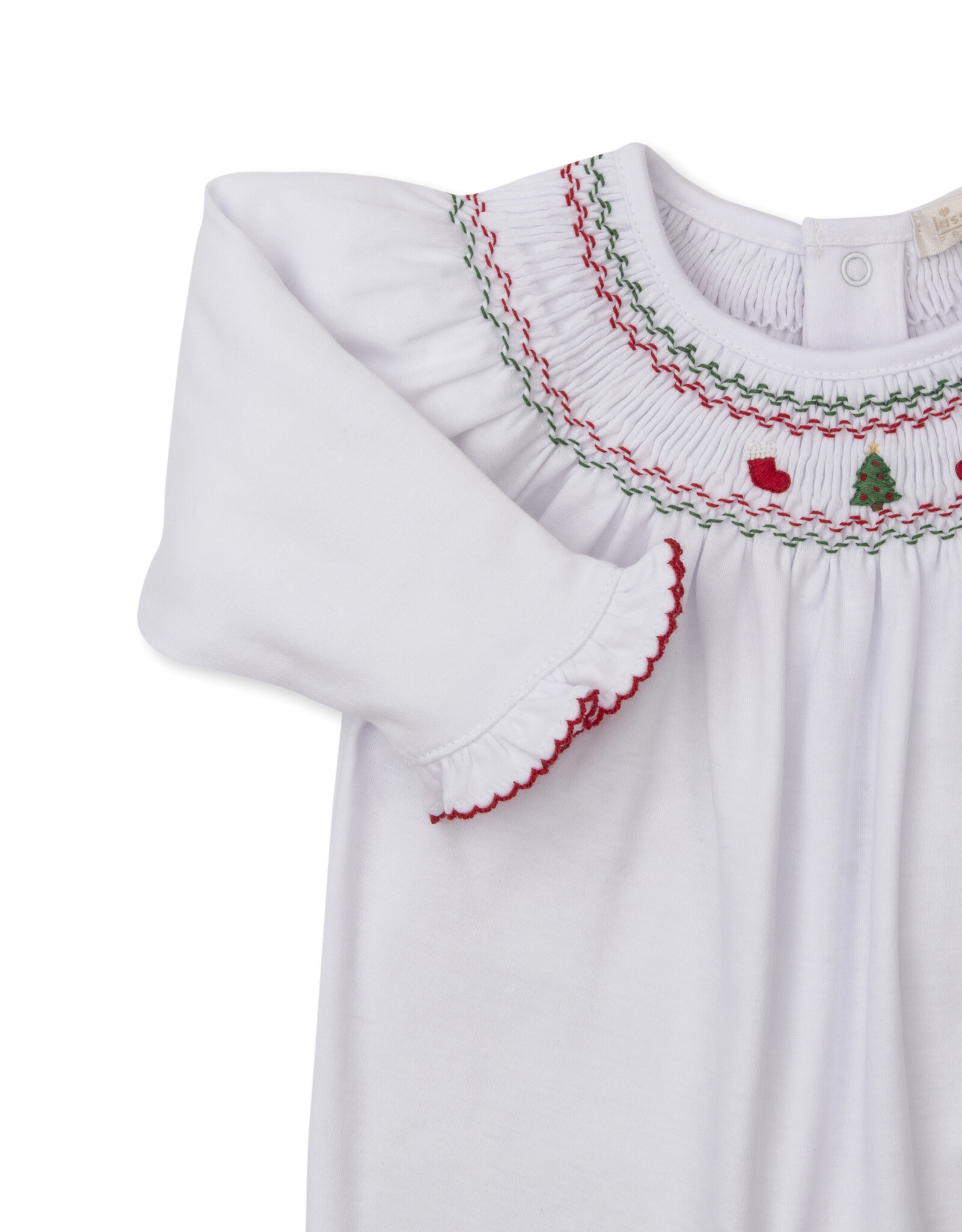 Kissy Kissy CLB25 Holiday Medley Smocked Footie