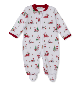 Kissy Kissy Christmas Capers Zip Footie