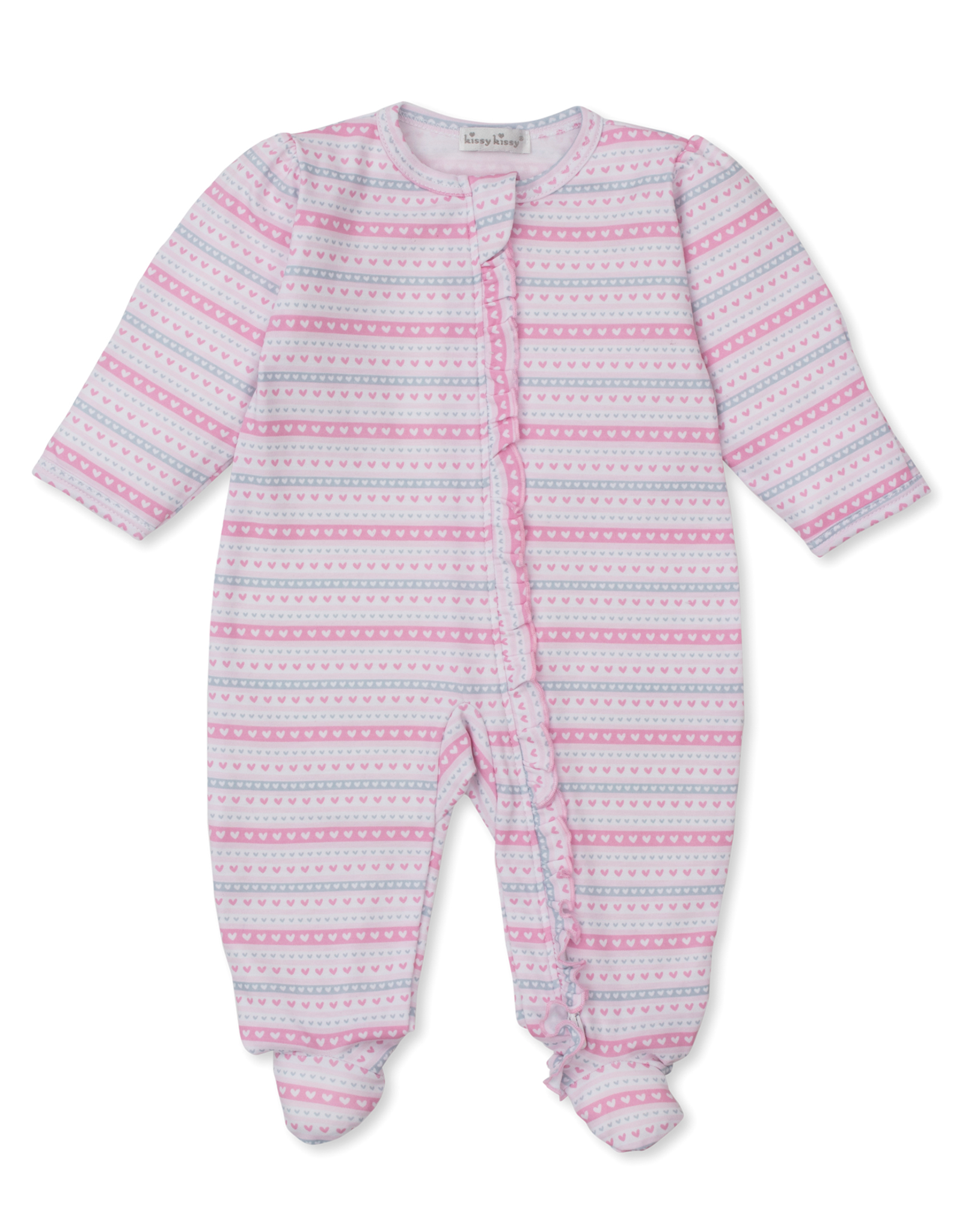 Kissy Kissy Baby Elephant Hearts Footie