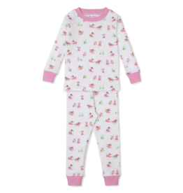 Kissy Kissy Puppy's Pink Sleigh Riding Fun 2pc PJ