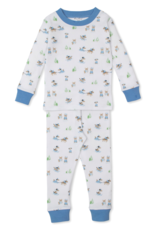 Kissy Kissy Puppy's Blue Sleigh Riding Fun 2pc PJ