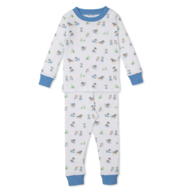 Kissy Kissy Puppy's Blue Sleigh Riding Fun 2pc PJ