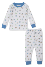 Kissy Kissy Puppy's Blue Sleigh Riding Fun 2pc PJ