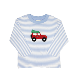 Luigi Long Sleeve Shirt Sky Stripe Jeep Tree