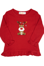 Luigi F25 Ruffle Shirt Red Rudolph w/Lights