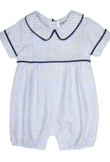 Ishtex 5F109 Blue Check Romper