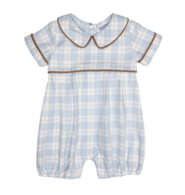 Ishtex (Size 12M) Blue Khaki Romper